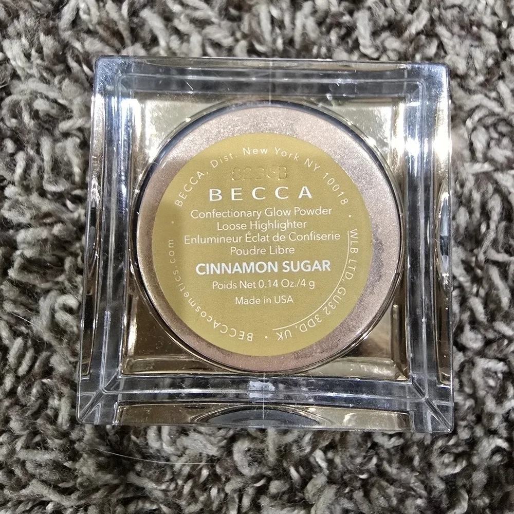 BECCA X Chrissy Confectionary Glow Powder CINNAMON SUGAR Highlighter .14 oz New